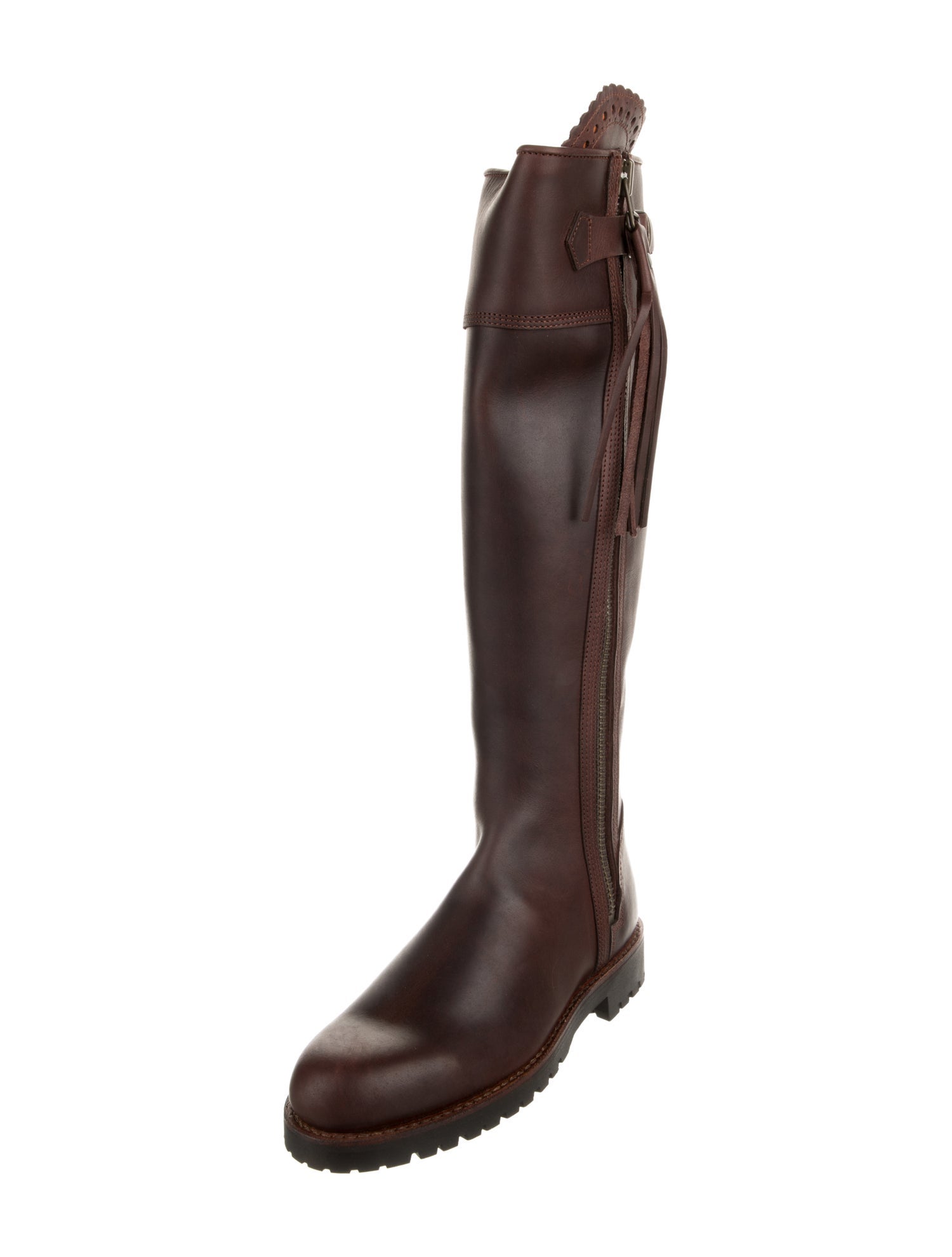 Penelope Chilvers Leather Tassel Accents Rain Boots