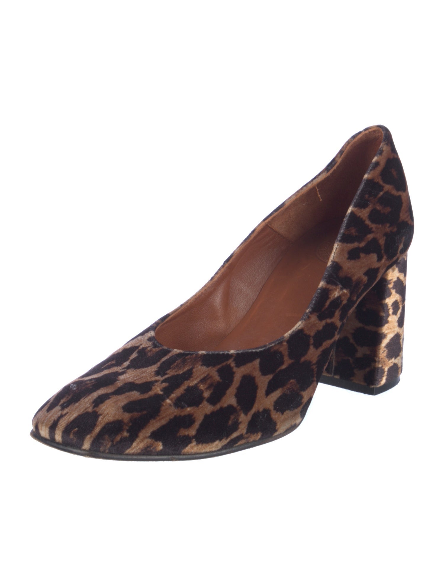 Penelope Chilvers Suede Animal Print Pumps