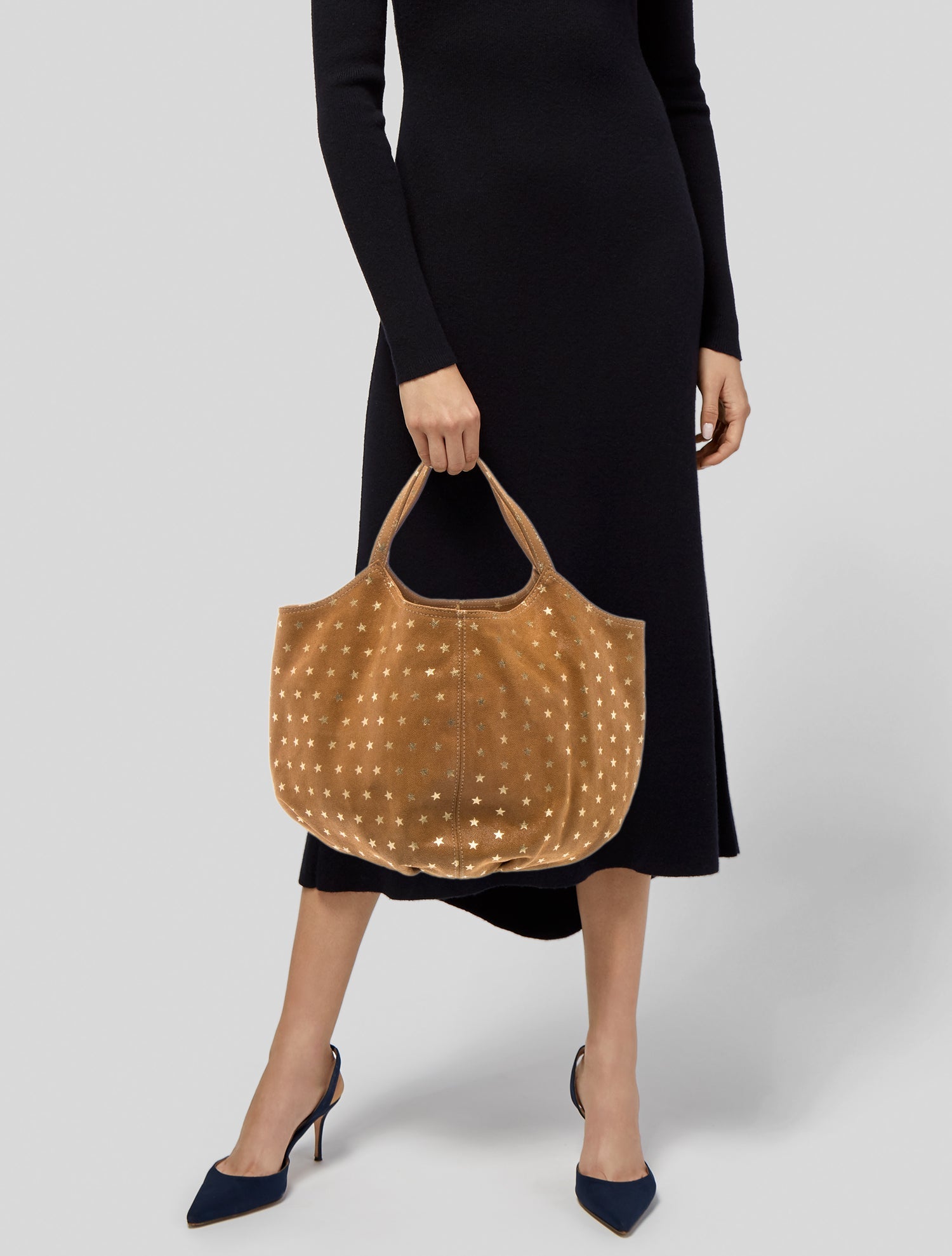 Penelope Chilvers Suede Top Handle Bag