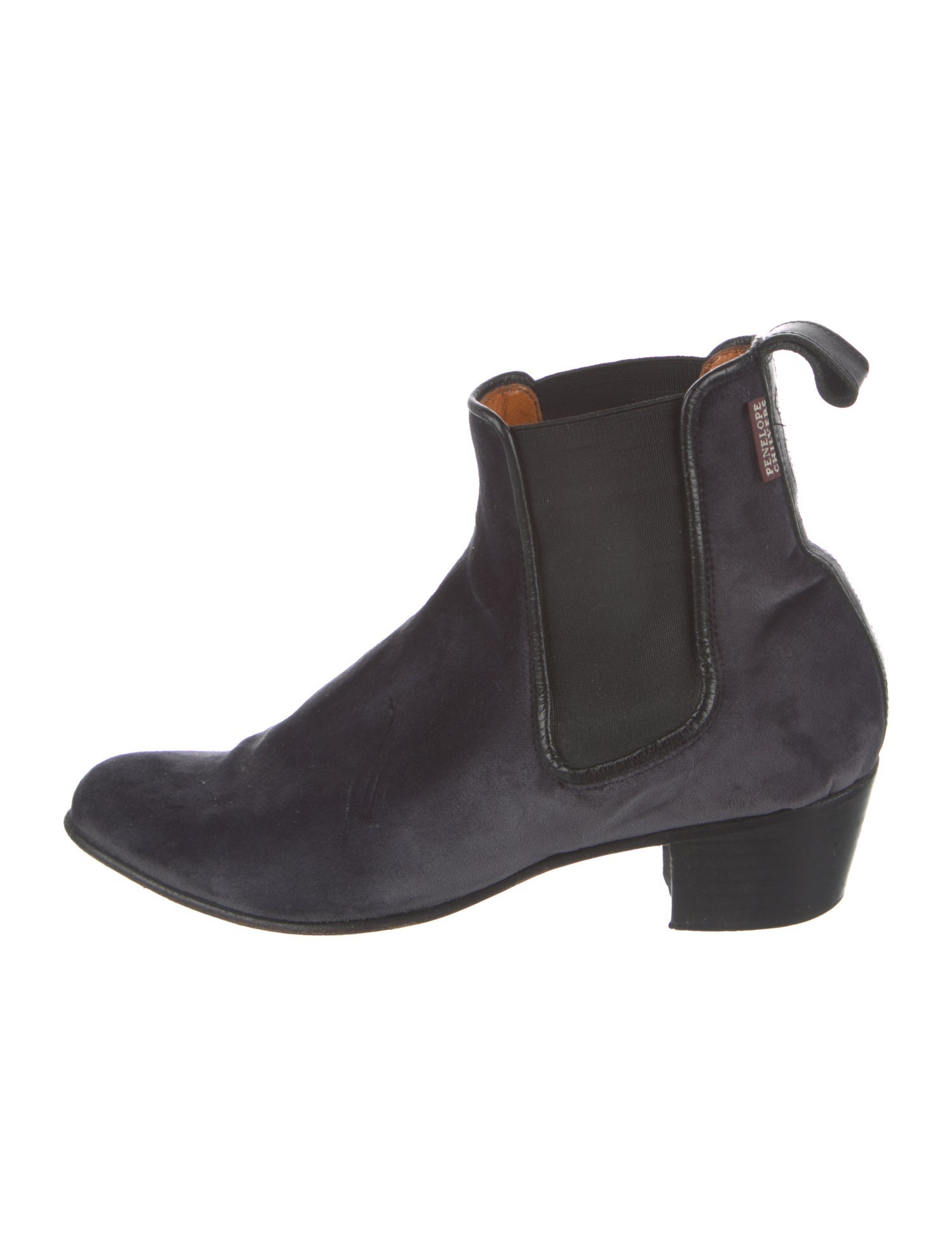 Penelope Chilvers Velvet Chelsea Boots