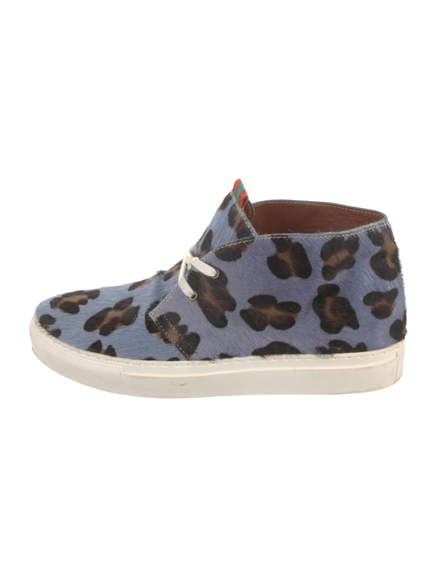 Penelope Chilvers Ponyhair Animal Print Sneakers