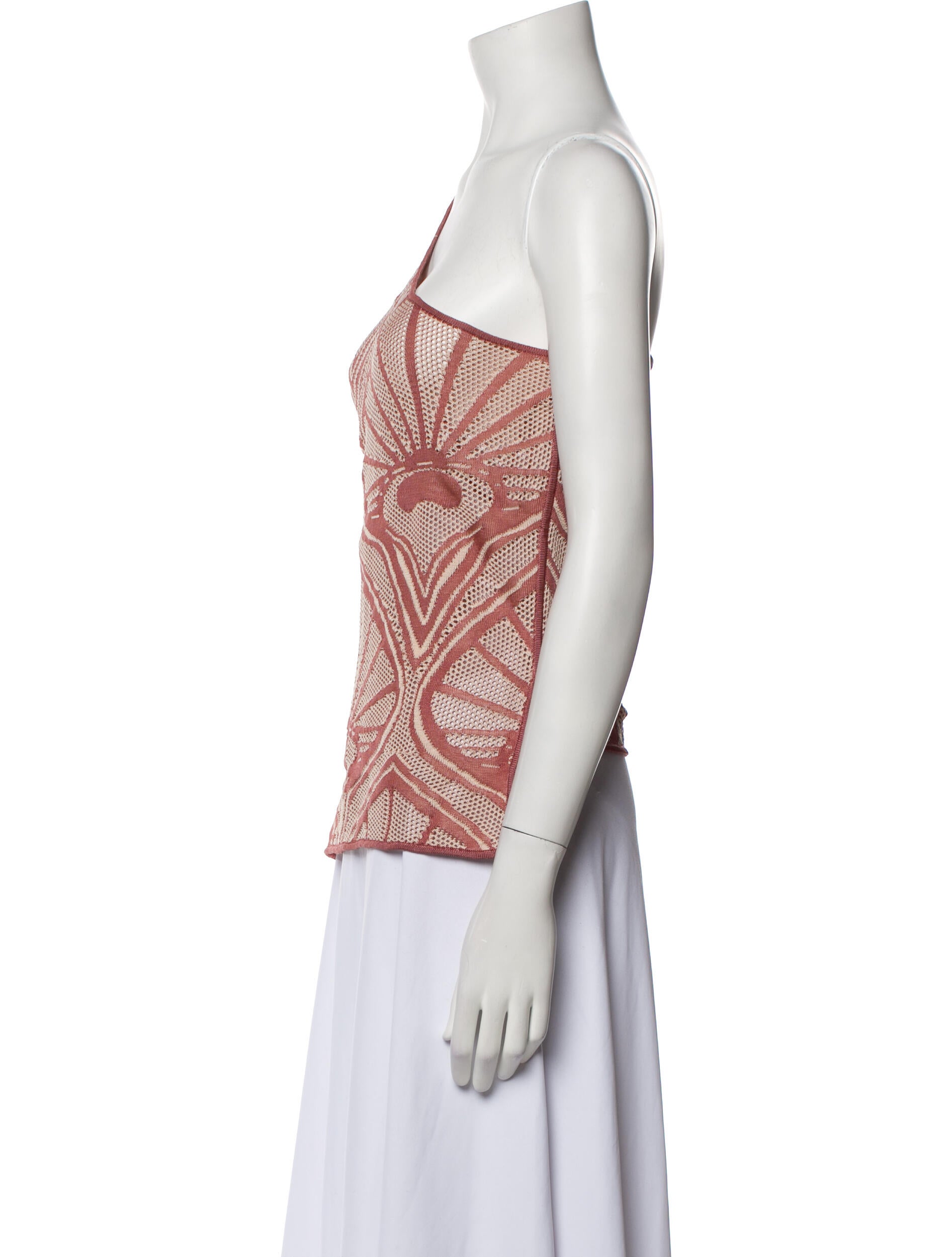 Pepa Pombo Printed One-Shoulder Top