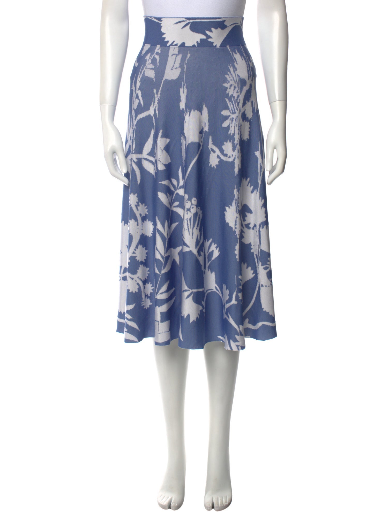 Pepa Pombo Wool Midi Length Skirt