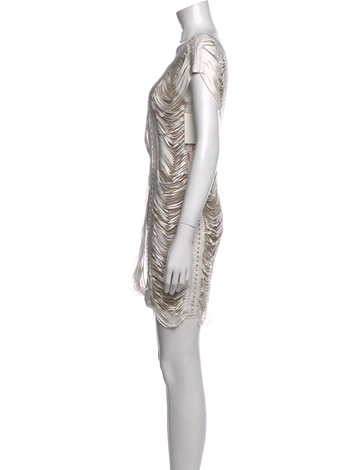 Pepa Pombo Square Neckline Mini Dress w/ Tags