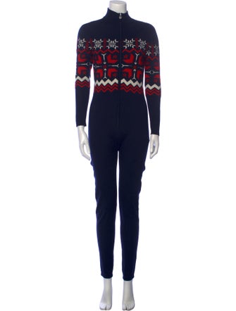 Perfect Moment Merino Wool Graphic Print Jumpsuit