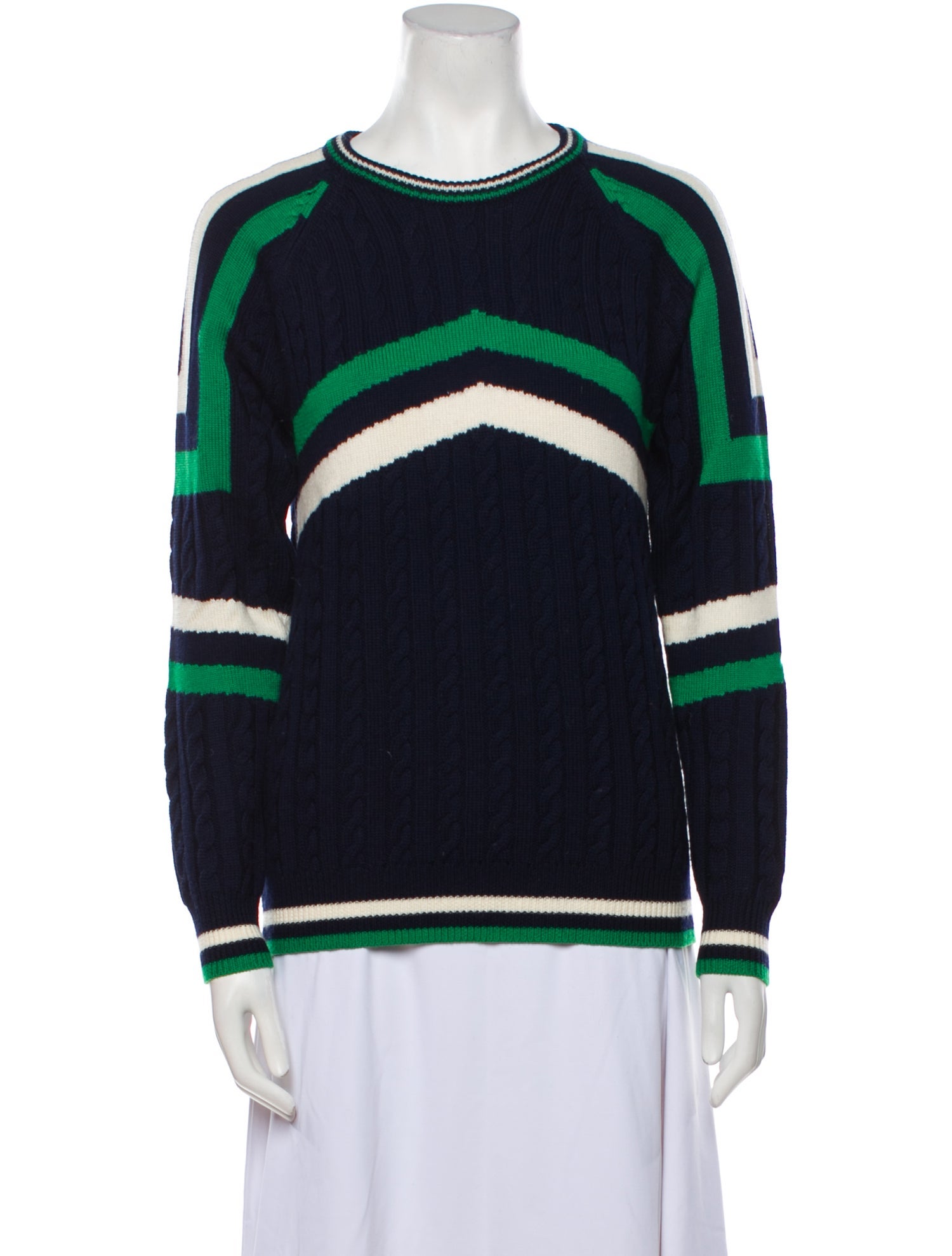 Perfect Moment Wool Striped Sweater