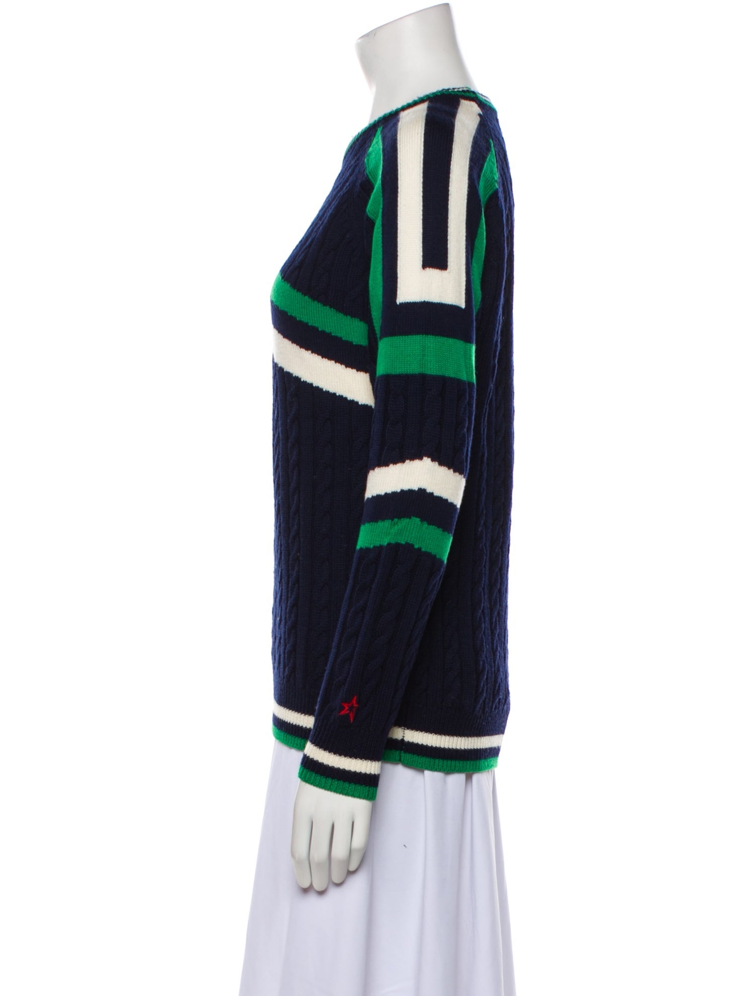 Perfect Moment Wool Striped Sweater