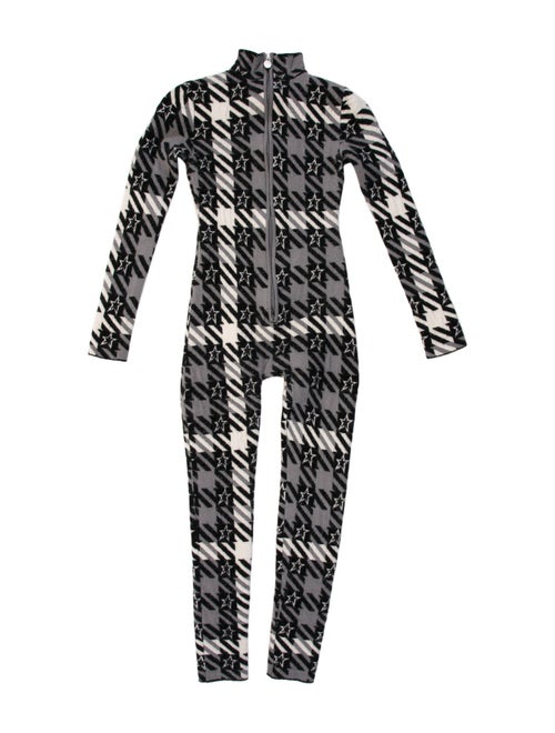 Perfect Moment Wool Houndstooth Print Jumpsuit