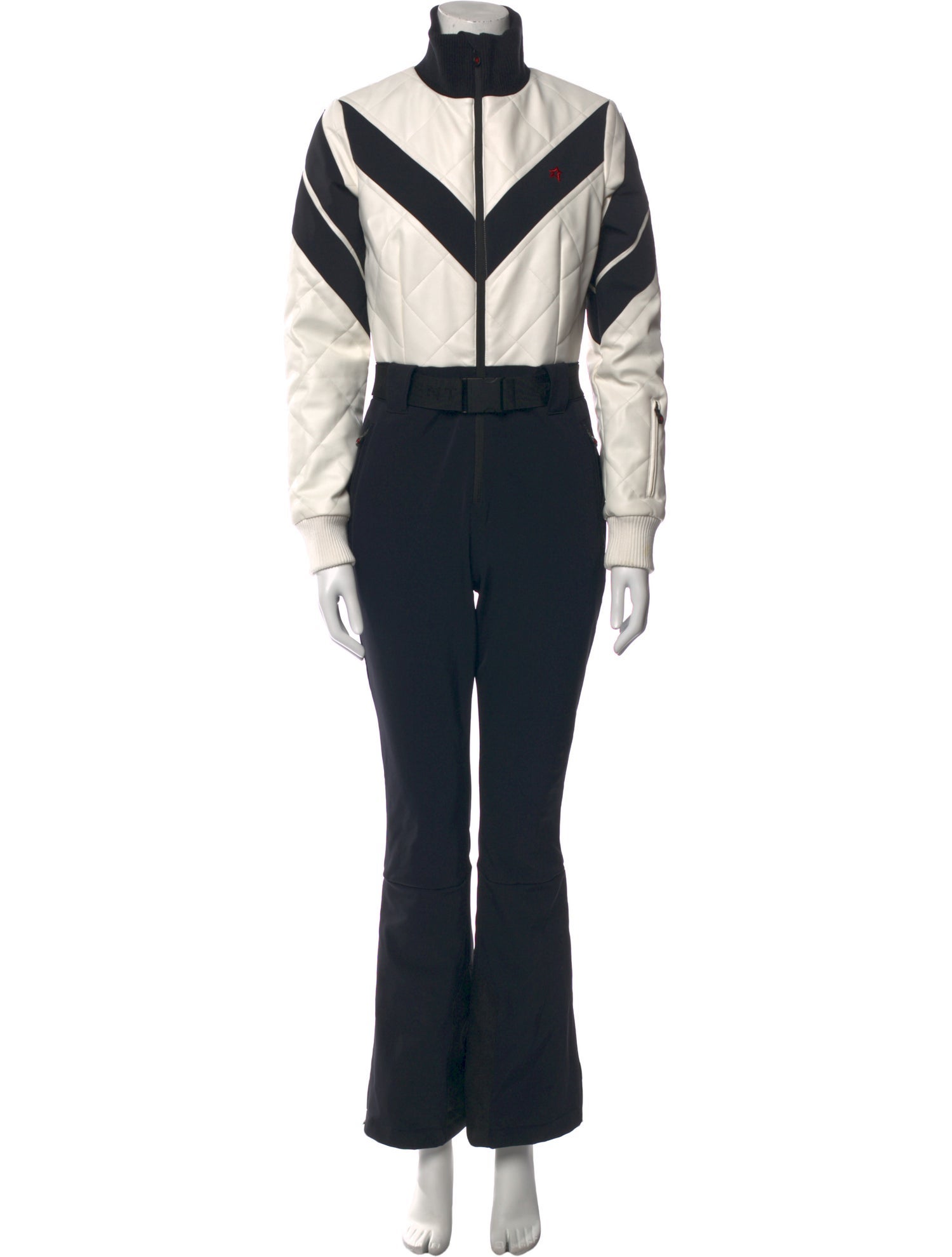 Perfect Moment Striped Turtleneck Jumpsuit