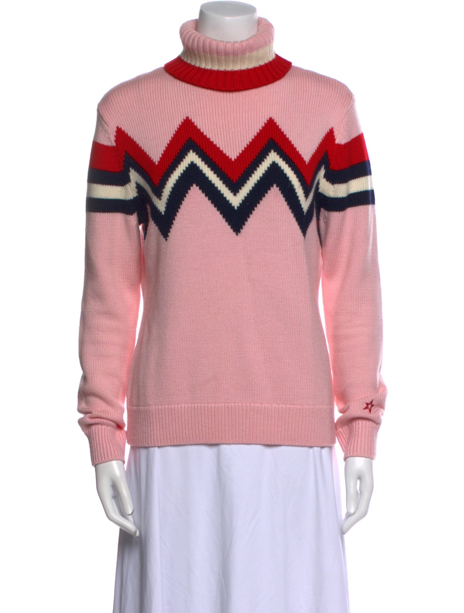 Perfect Moment Merino Wool Striped Sweater