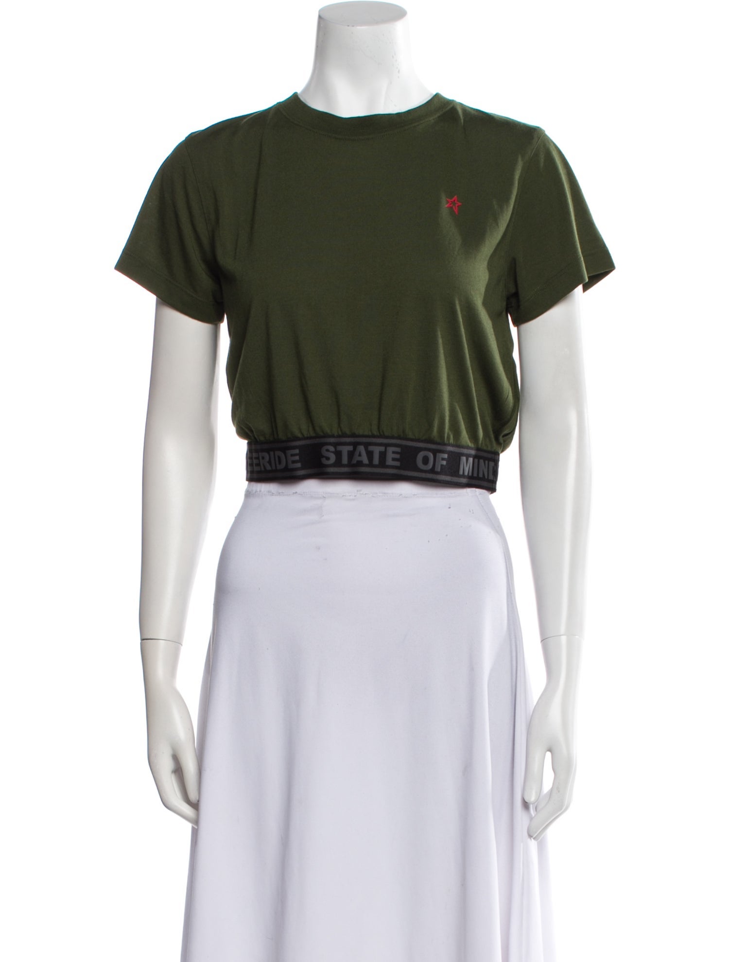 Perfect Moment Crew Neck Short Sleeve Crop Top w/ Tags