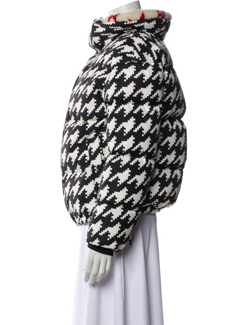 Perfect Moment Houndstooth Print Down Jacket