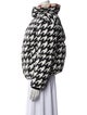Perfect Moment Houndstooth Print Down Jacket