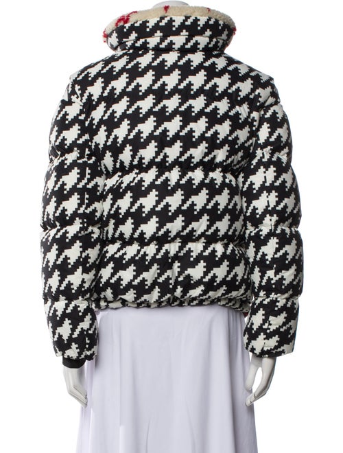 Perfect Moment Houndstooth Print Down Jacket