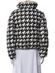Perfect Moment Houndstooth Print Down Jacket