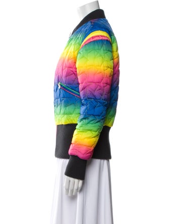 Perfect Moment Colorblock Pattern Down Jacket