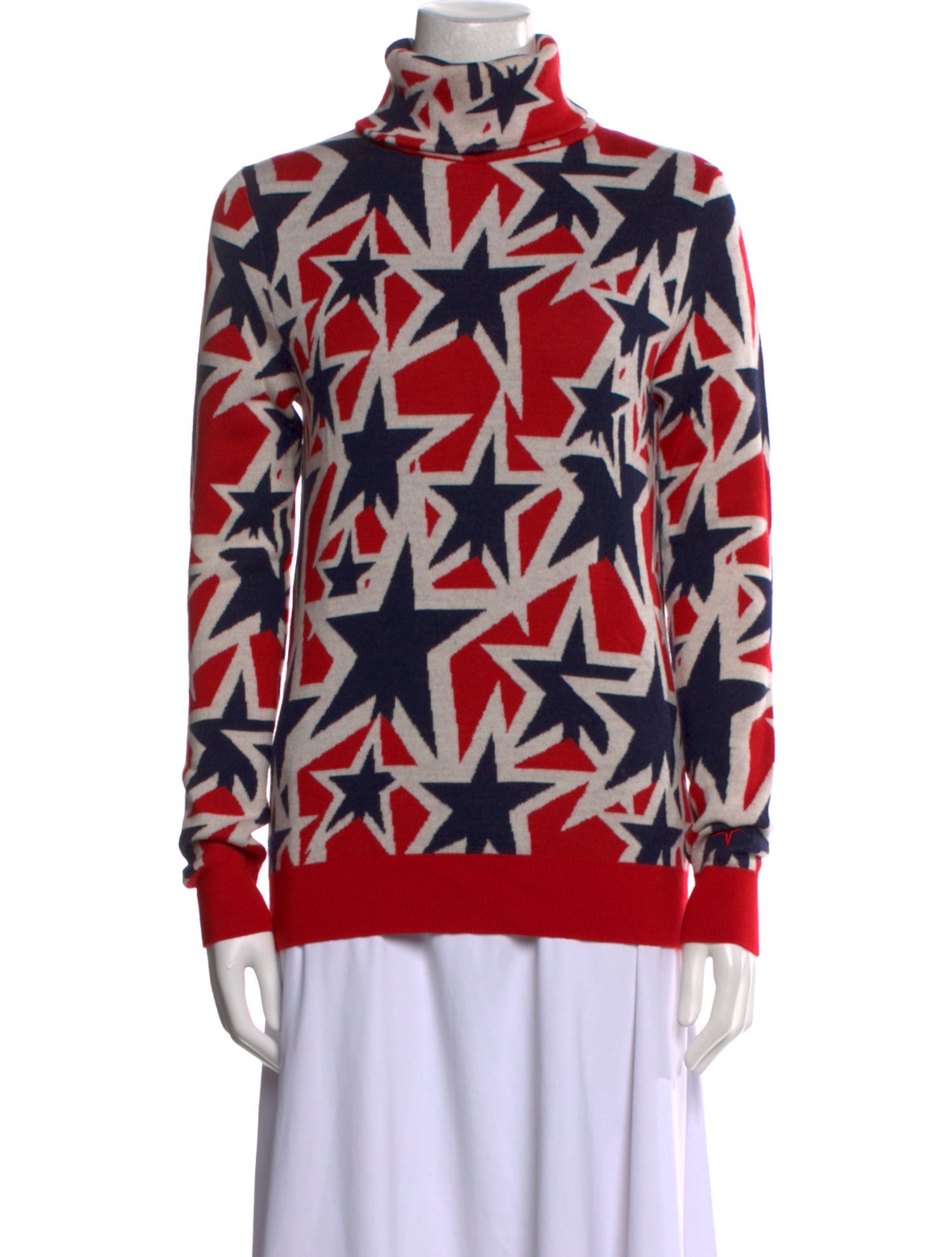 Perfect Moment Merino Wool Printed Sweater