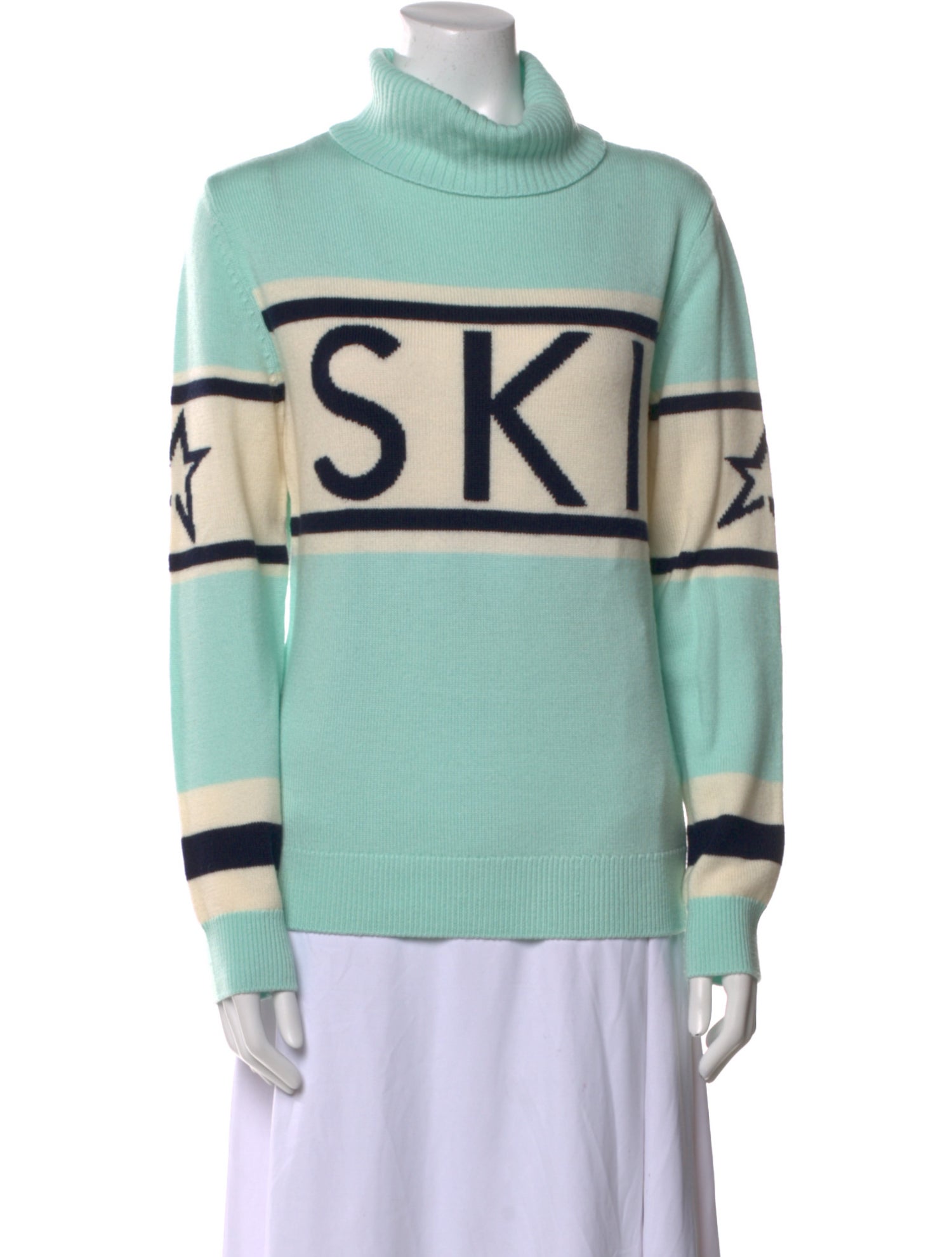 Perfect Moment Merino Wool Striped Sweater