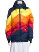 Perfect Moment Nylon Colorblock Pattern Down Coat