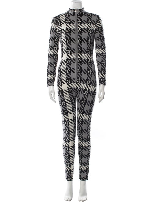 Perfect Moment Merino Wool Houndstooth Print Jumpsuit