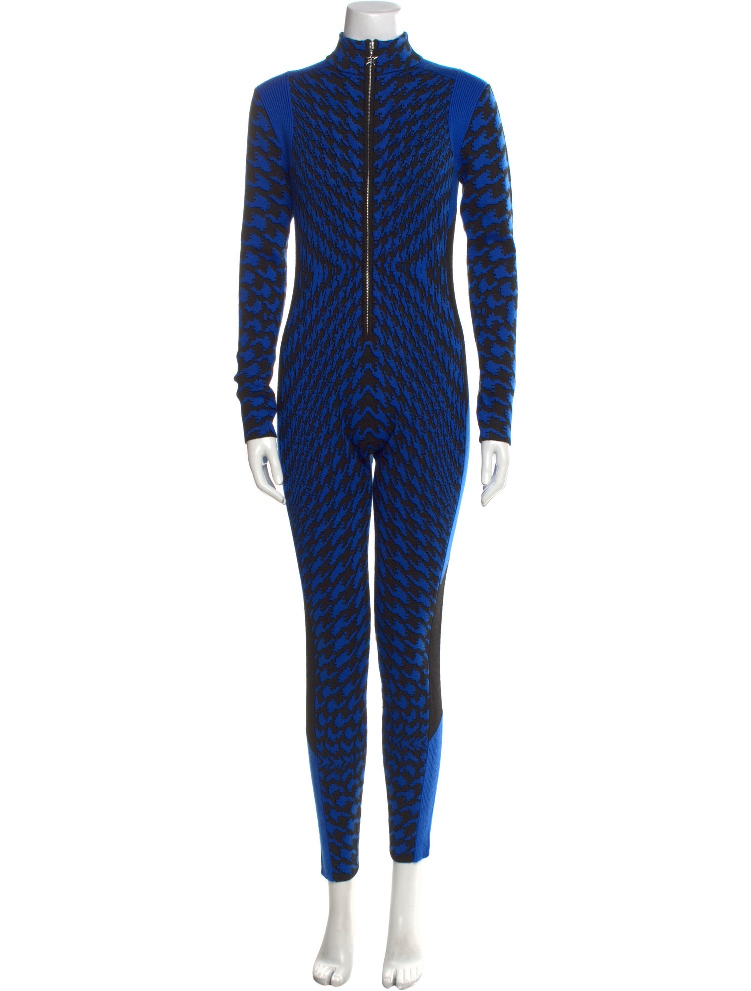 Perfect Moment Merino Wool Houndstooth Print Jumpsuit