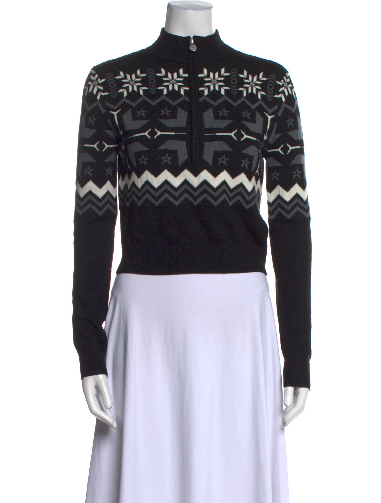 Perfect Moment Merino Wool Printed Sweater