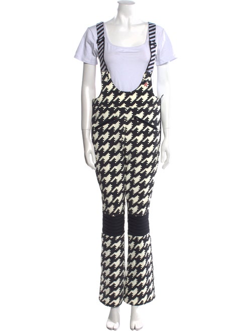 Perfect Moment Houndstooth Print Scoop Neck Jumpsuit