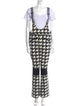 Perfect Moment Houndstooth Print Scoop Neck Jumpsuit