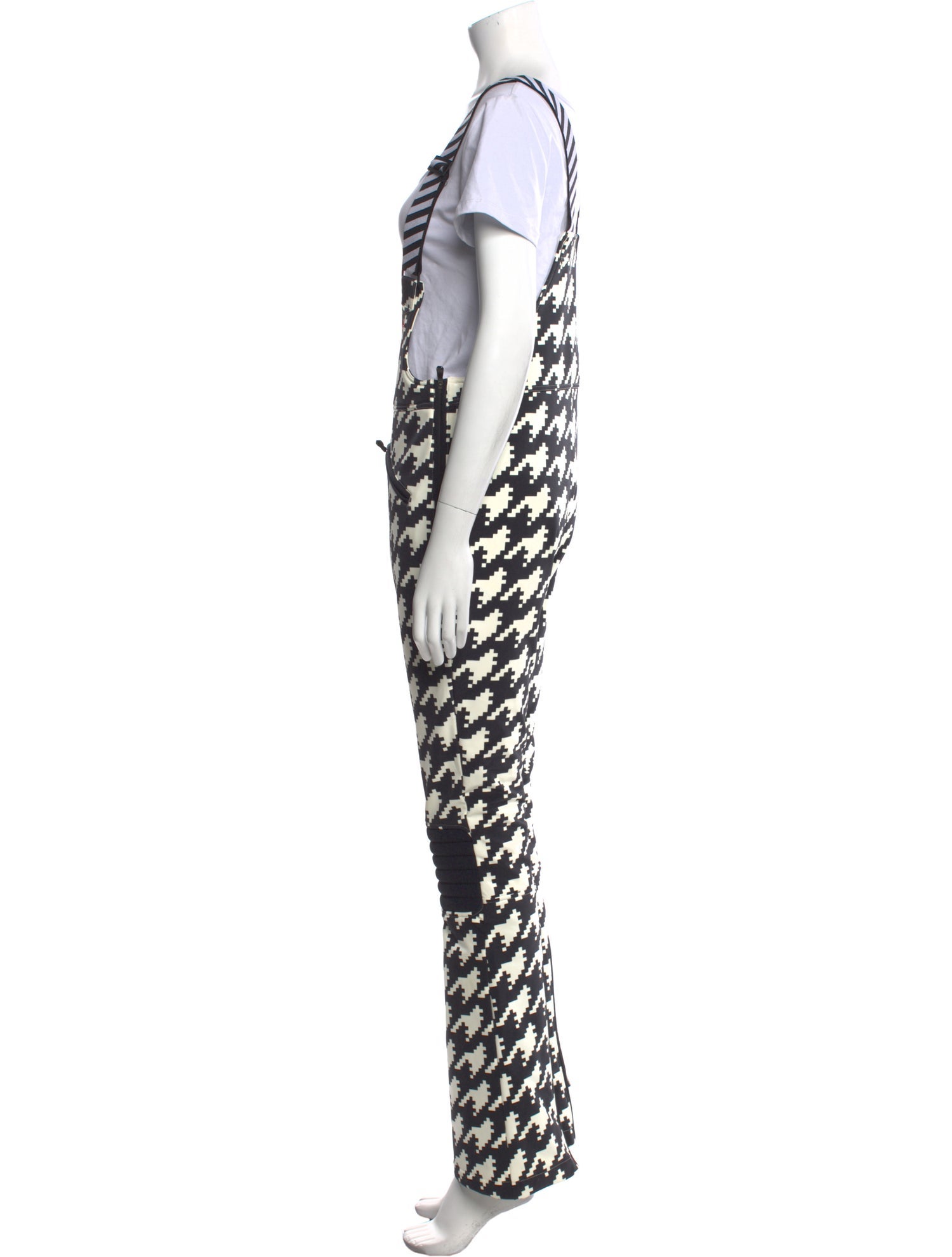 Perfect Moment Houndstooth Print Scoop Neck Jumpsuit