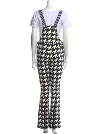 Perfect Moment Houndstooth Print Scoop Neck Jumpsuit