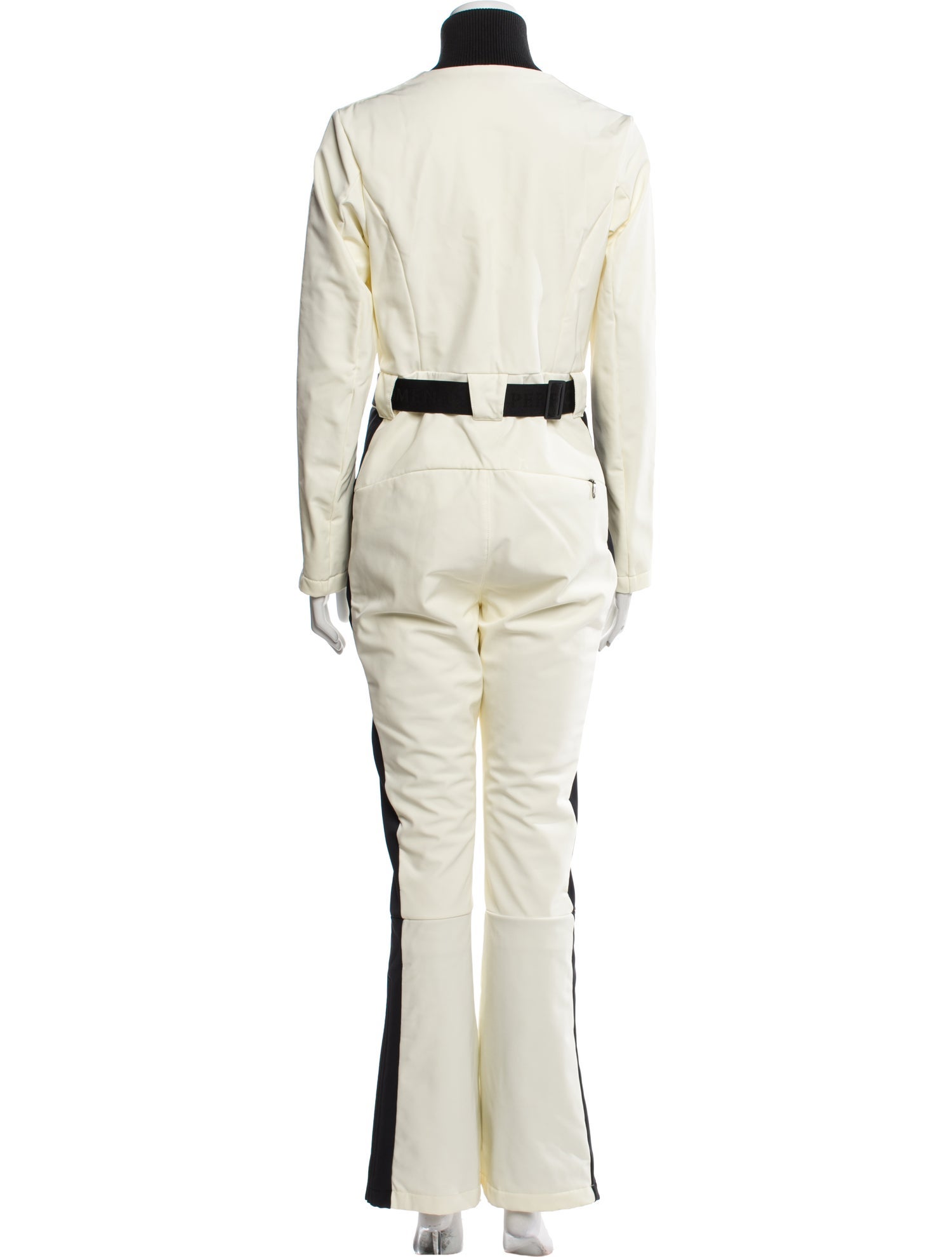 Perfect Moment Colorblock Pattern Mock Neck Jumpsuit