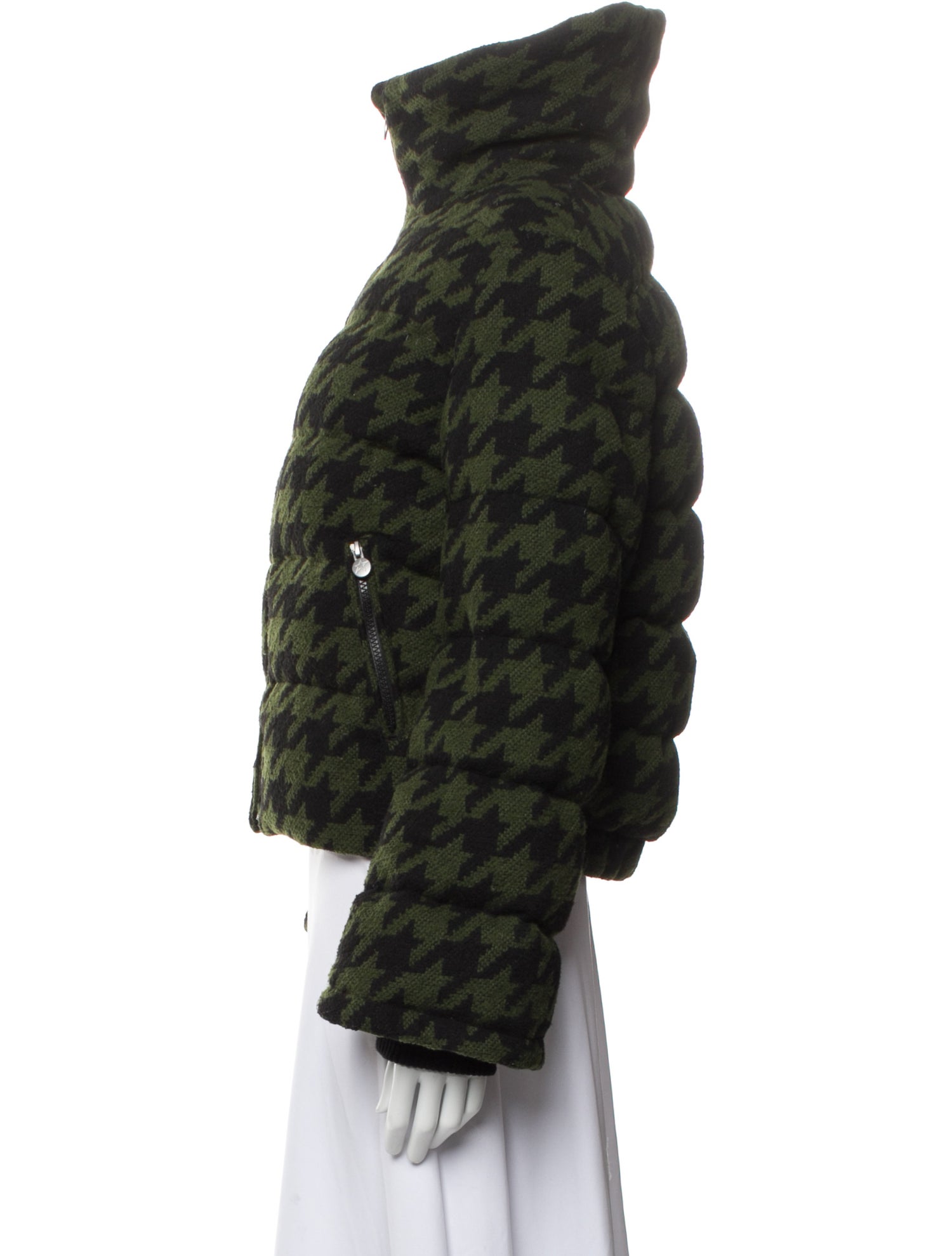 Perfect Moment Houndstooth Print Down Jacket w/ Tags