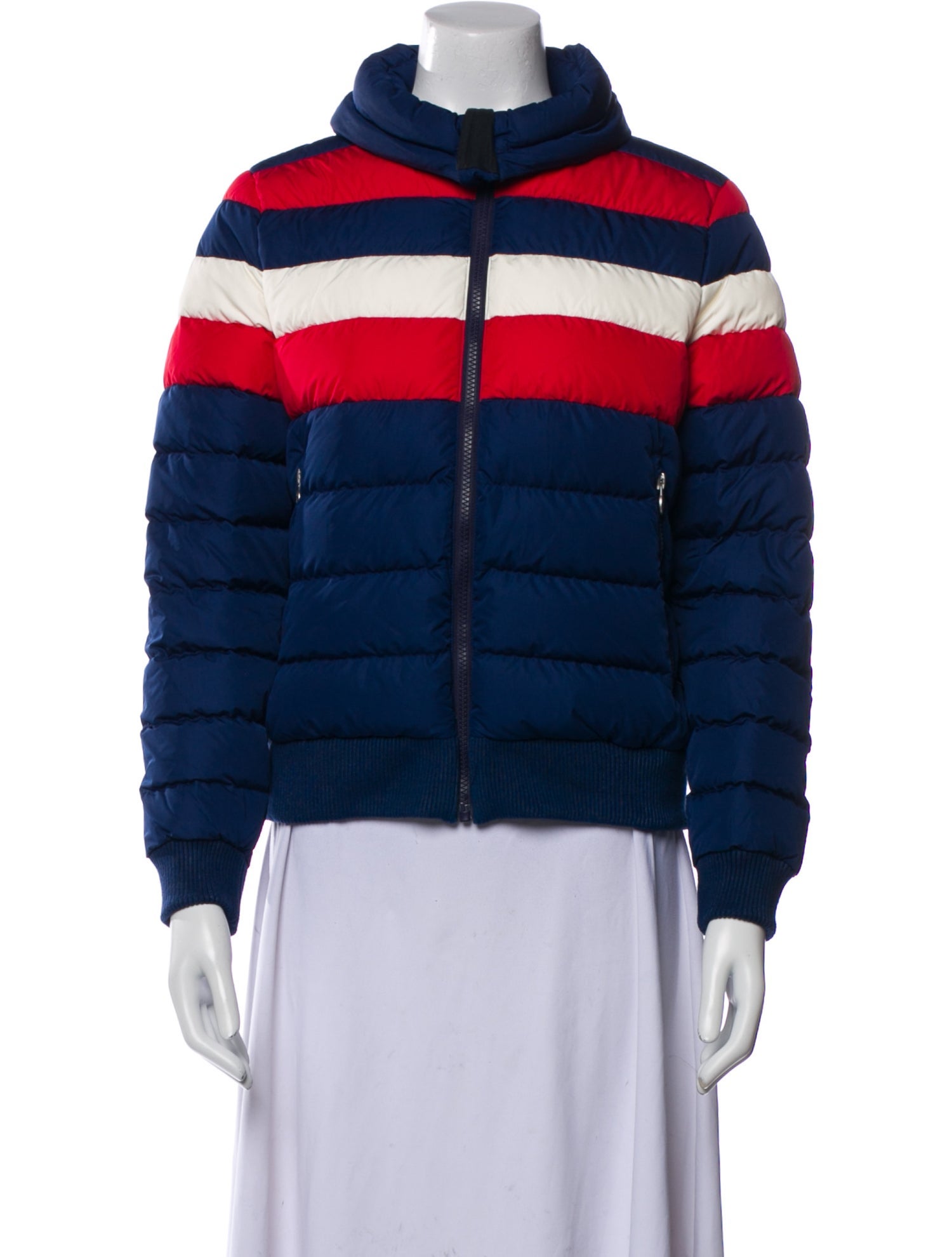 Perfect Moment Striped Down Jacket