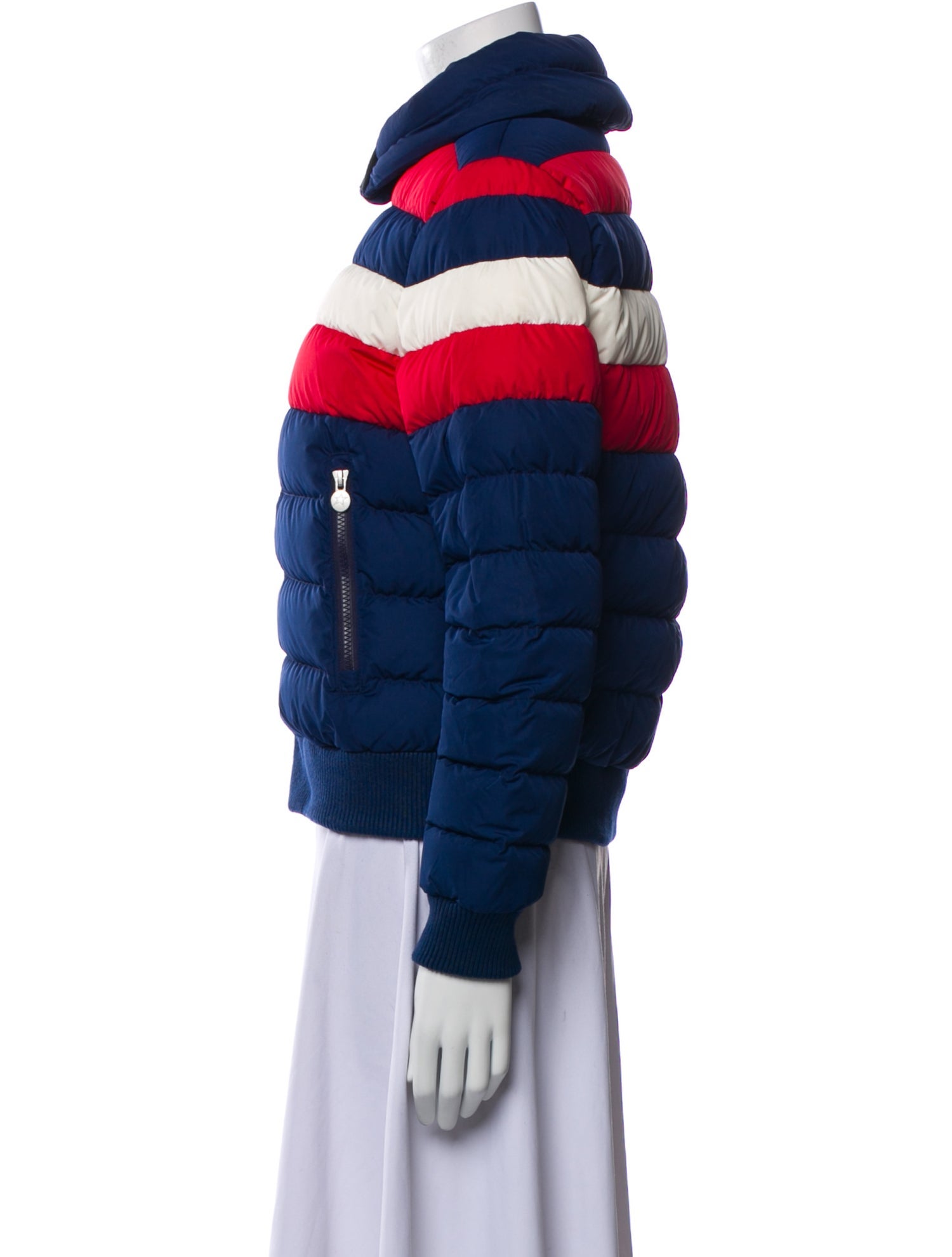 Perfect Moment Striped Down Jacket