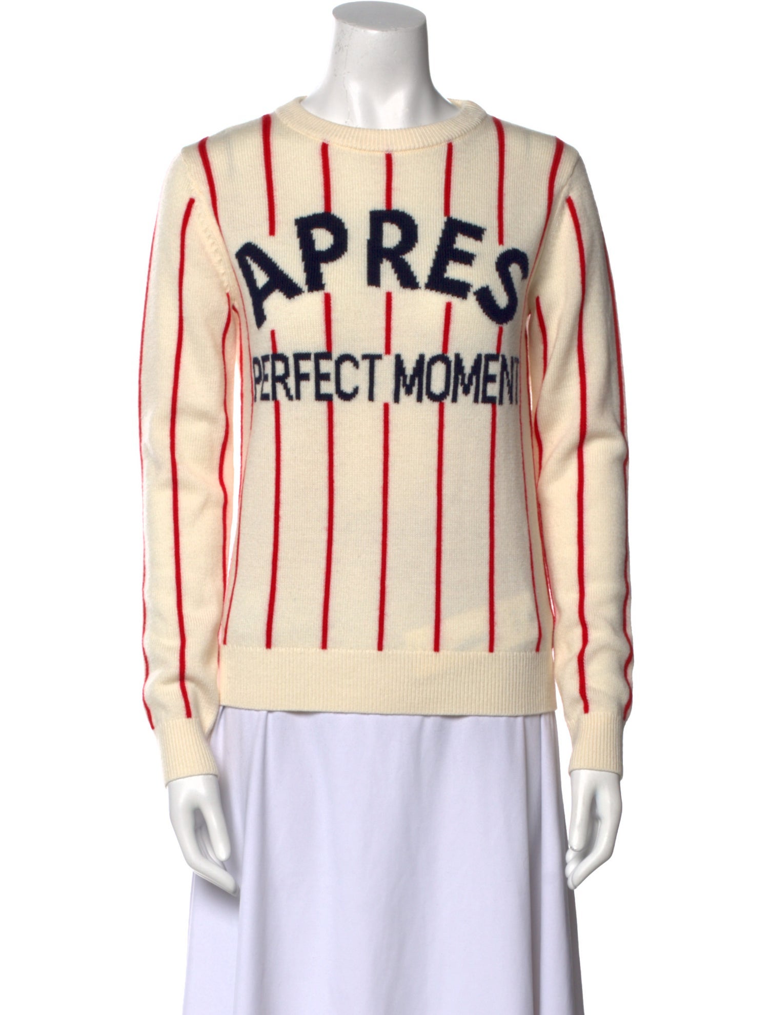 Perfect Moment Merino Wool Striped Sweater
