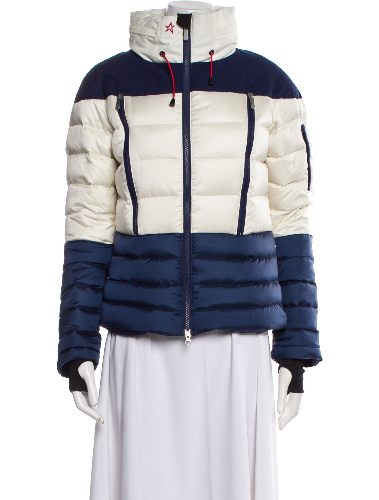 Perfect Moment Colorblock Pattern Down Jacket