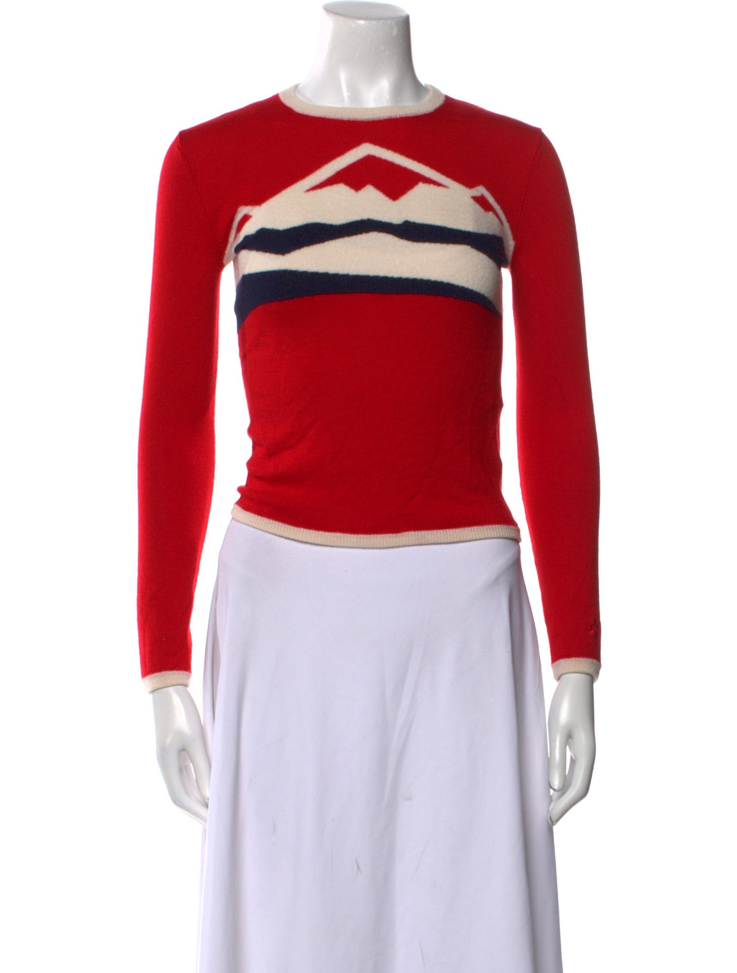 Perfect Moment Merino Wool Striped Sweater