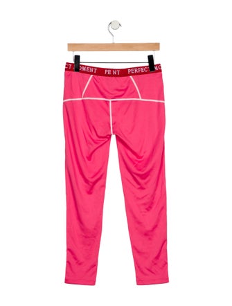 Perfect Moment Girls' Contrast Stitch Leggings