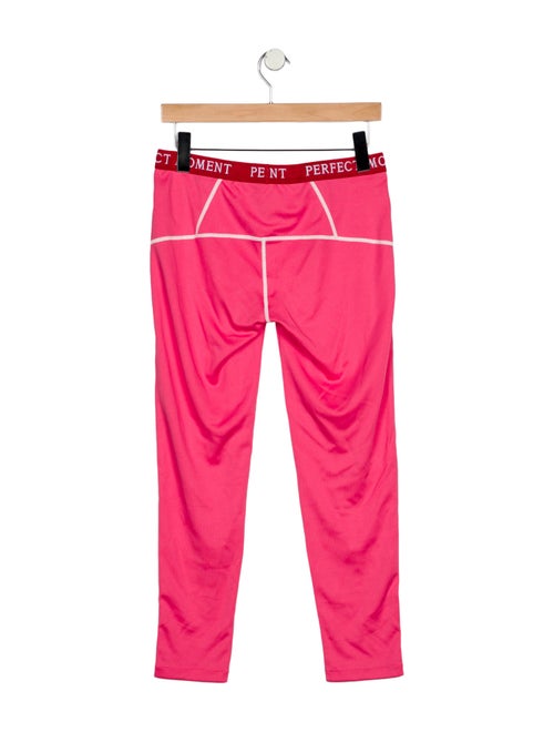 Perfect Moment Girls' Contrast Stitch Leggings