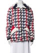 Perfect Moment Nylon Houndstooth Print Down Jacket