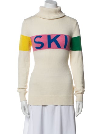 Perfect Moment Merino Wool Colorblock Pattern Sweater