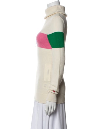 Perfect Moment Merino Wool Colorblock Pattern Sweater