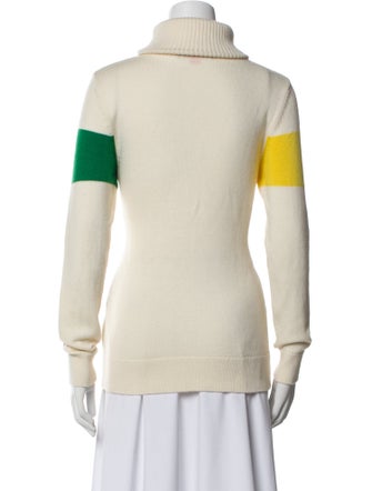Perfect Moment Merino Wool Colorblock Pattern Sweater