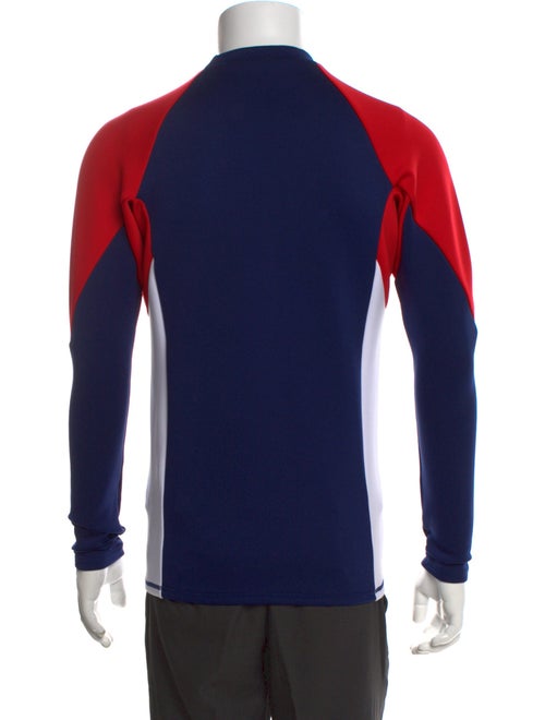 Perfect Moment Colorblock Pattern Mock Neck T-Shirt