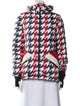 Perfect Moment Houndstooth Print Down Jacket