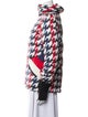 Perfect Moment Houndstooth Print Down Jacket