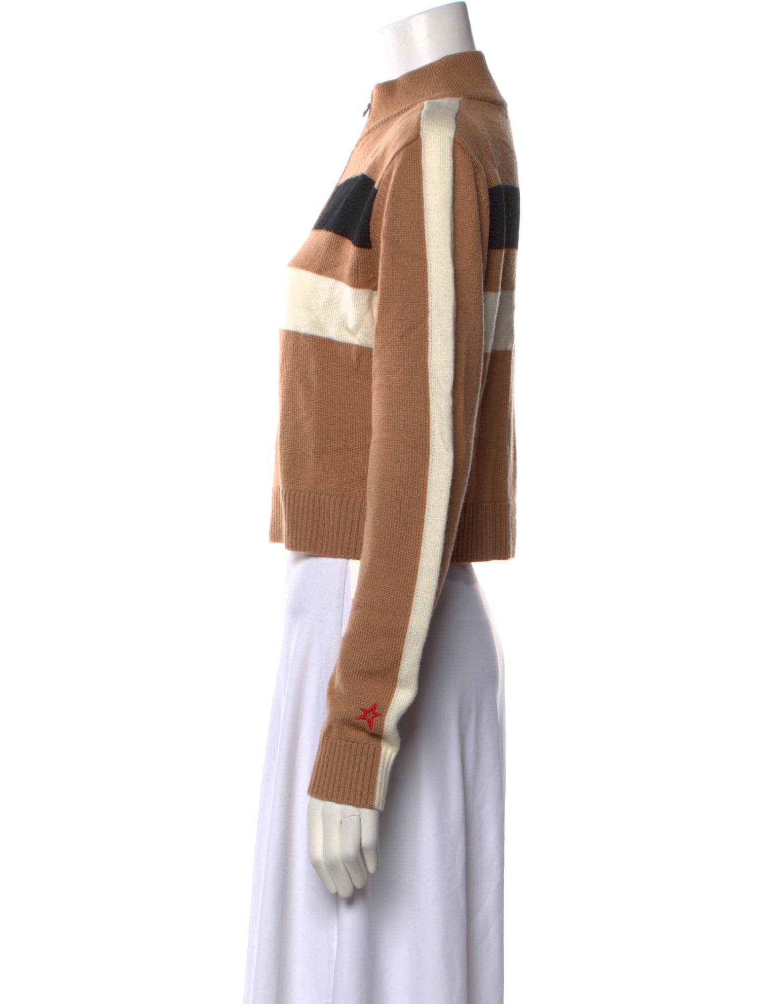 Perfect Moment Merino Wool Striped Sweater