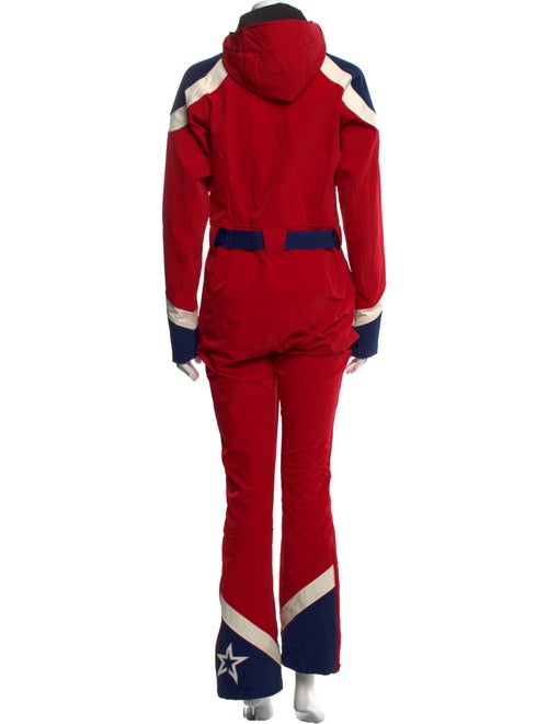 Perfect Moment Colorblock Pattern Mock Neck Jumpsuit