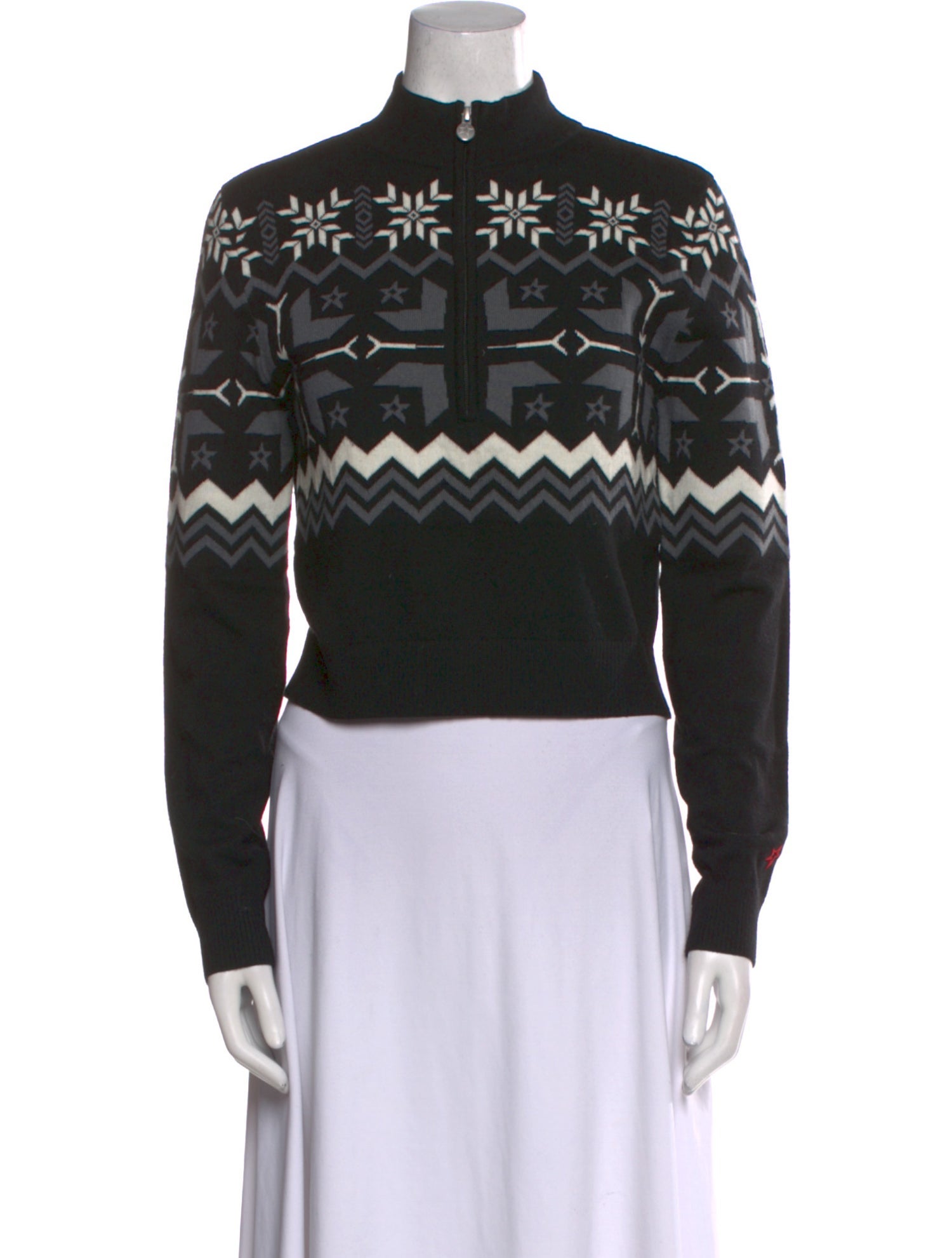 Perfect Moment Merino Wool Printed Sweater