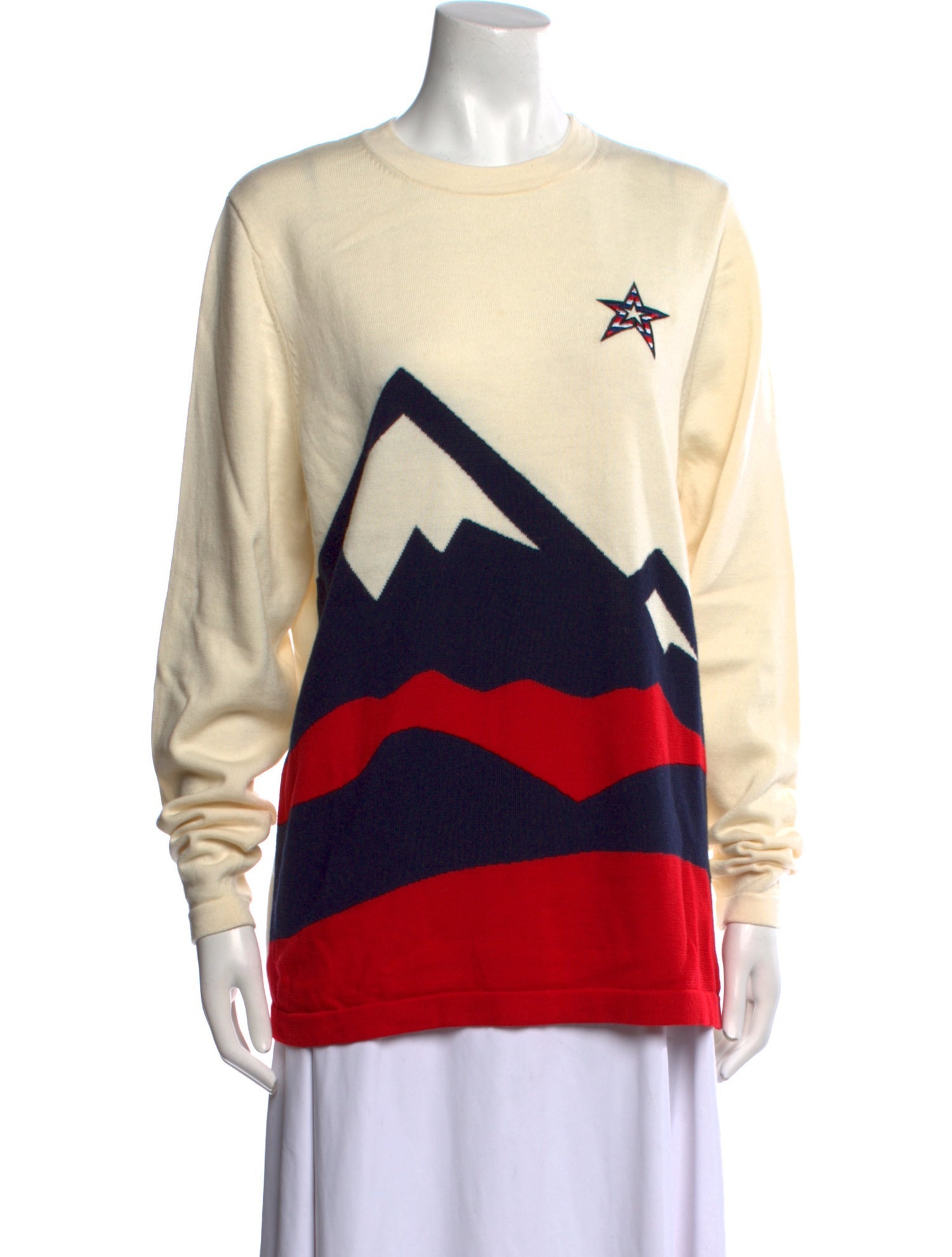 Perfect Moment Merino Wool Graphic Print Sweater
